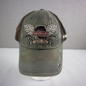 Chevrolet Sunfaded Distressed Metal Fitted Cap